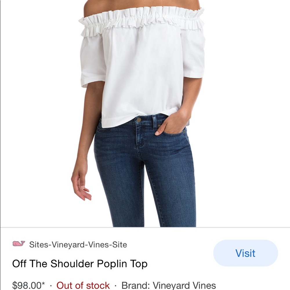 Vineyard Vines Ruffle Top - Picture 8 of 10